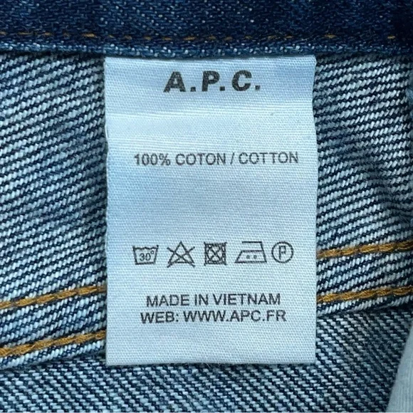 A.P.C. Red Line Selvedge Jeans Mens 29 Blue Denim Button Fly Japan 29” Inseam - Picture 8 of 16